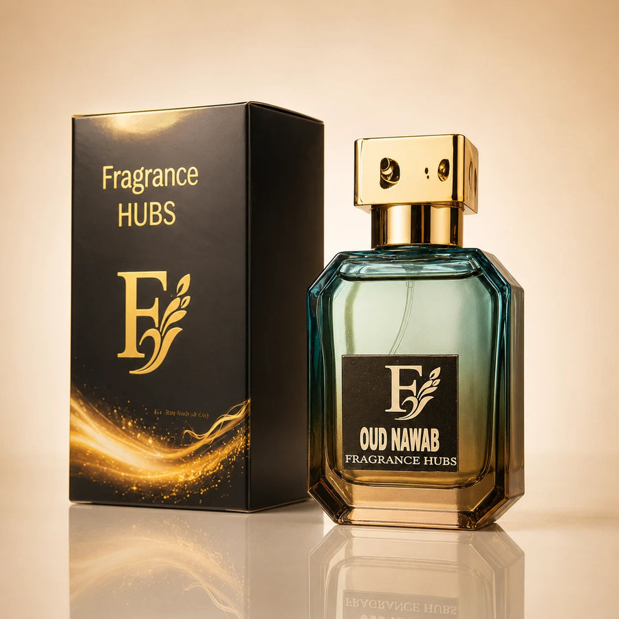 Oud Nawab perfume by Fragrance Hubs - studio product image 3